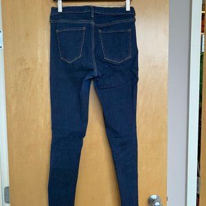 GAP 1969 AUTHENTIC TRUE SKINNY dark blue Jeans Size 29R mid/low rise